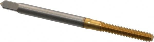 Balax - M3x0.50 Metric Coarse D6 Thread Limit Bottoming Thread Forming Tap - High Speed Steel, TiN Finish, 1-15/16" OAL, 5/8" Thread Length, Right Hand Thread, Series BXMB - Exact Tooling