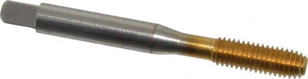 Balax - M6x1.00 Metric Coarse D9 Thread Limit Bottoming Thread Forming Tap - High Speed Steel, TiN Finish, 2-1/2" OAL, 1" Thread Length, Right Hand Thread, Series BXMB - Exact Tooling