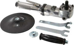 Value Collection - 7" Wheel Diam, 4,500 RPM, Pneumatic Angle & Disc Grinder - 5/8-11 Spindle - Exact Tooling