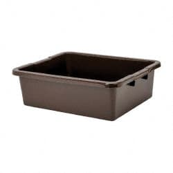 Rubbermaid - 7.1 Gal, Brown Polyethylene Tote Container - Nesting, 21-1/2" Long x 17.1" Wide x 7" High - Exact Tooling