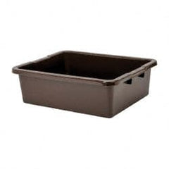 Rubbermaid - 7.1 Gal, Brown Polyethylene Tote Container - Nesting, 21-1/2" Long x 17.1" Wide x 7" High - Exact Tooling