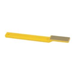 3M - 1-3/4" OAL Very Fine Sharpener Diamond File - 1/2" Wide, 1-3/4 LOC, Yellow - Exact Tooling