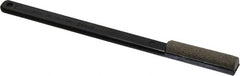 3M - 1-3/4" OAL Fine Half Round Sharpener Diamond File - 1/2" Wide, 1-3/4 LOC, Black - Exact Tooling