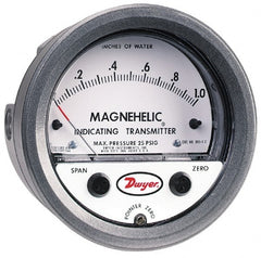 Dwyer - 25 Max psi, Differential Pressure Transmitter with Indication - 1/8" Thread - Exact Tooling