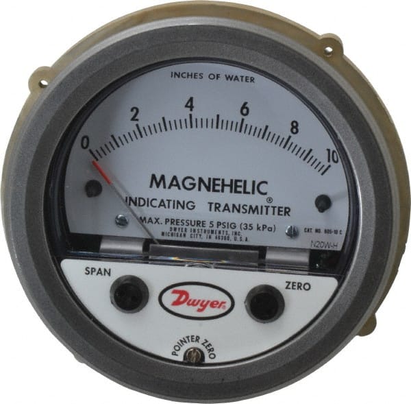 Dwyer - 25 Max psi, Differential Pressure Transmitter with Indication - 1/8" Thread - Exact Tooling
