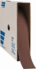Norton - 2" x 50 Yd 80 Grit Aluminum Oxide Cloth Roll - Medium Grade, J Weighted Backing - Exact Tooling