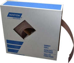 Norton - 2" x 50 Yd 180 Grit Aluminum Oxide Cloth Roll - Very Fine Grade, J Weighted Backing - Exact Tooling