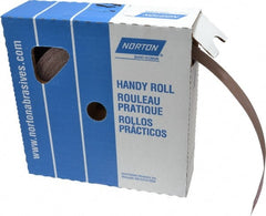 Norton - 2" x 50 Yd 220 Grit Aluminum Oxide Cloth Roll - Very Fine Grade, J Weighted Backing - Exact Tooling