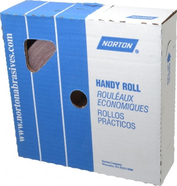Norton - 2" x 50 Yd 240 Grit Aluminum Oxide Cloth Roll - Very Fine Grade, J Weighted Backing - Exact Tooling