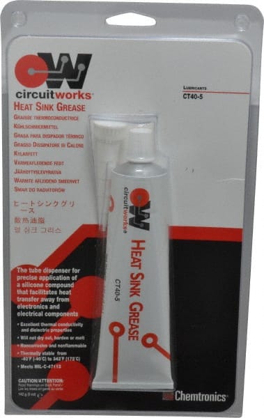 Chemtronics - 142 g Tube Silicone High Temperature Grease - White, High Temperature, 392°F Max Temp, - Exact Tooling