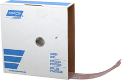 Norton - 2" x 50 Yd 600 Grit Aluminum Oxide Cloth Roll - Extra Fine Grade, J Weighted Backing - Exact Tooling