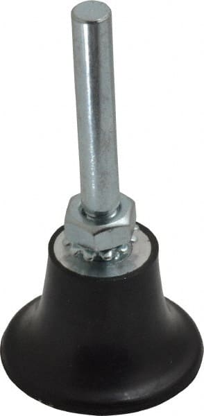 Made in USA - 1-1/2" Diam Quick-Change Type R Disc Backing Pad - 1/4" Shank Diam, Medium Density, 30,000 RPM - Exact Tooling