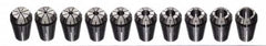 Accupro - 13 Piece, 0.02" to 0.275" Capacity, ER Collet Set - 0.02mm TIR, Series ER11 - Exact Tooling