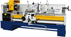 Summit - 20-1/4" Swing, 120" Between Centers, 220/440 Volt, Triple Phase Engine Lathe - 6MT Taper, 10 hp, 12 to 1,400 RPM, 4-1/8" Bore Diam, 48" Deep x 52" High x 181" Long - Exact Tooling