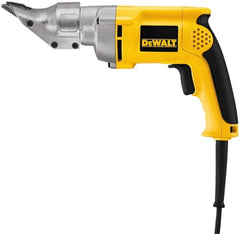 DeWALT - 2,500 SPM, 120 Volt, Pistol Grip Handle, Handheld Electric Shear - 18 Gauge (Mild Steel) & 20 Gauge (Stainless Steel) Cutting Capacity - Exact Tooling