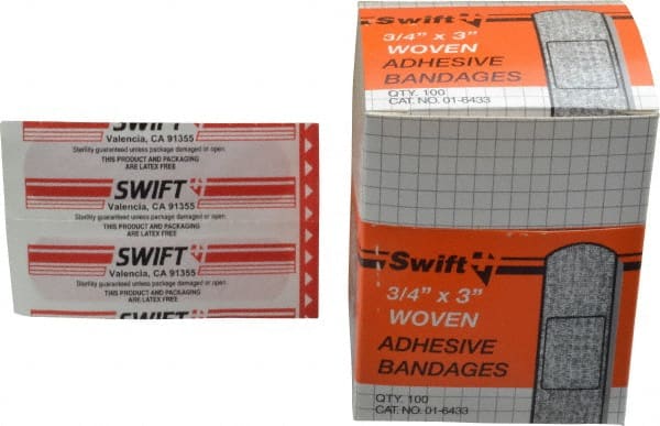 North - 3" Long x 3/4" Wide, General Purpose Self-Adhesive Bandage - Beige, Woven Fabric Bandage - Exact Tooling