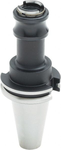 Parlec - CAT40 Taper Shank Rigid Tapping Adapter - #0 to 9/16" Tap Capacity, 3.96" Projection, Size 1 Adapter, Quick Change, Through Coolant - Exact Tooling