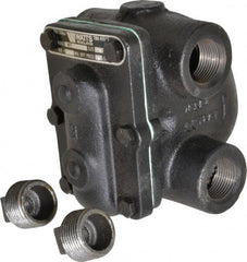 Watts - 4 Port, 1" Pipe, Cast Iron Float & Thermostatic Steam Trap - 15 Max psi - Exact Tooling