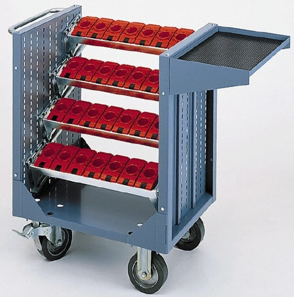 LISTA - 28 Tool Capacity, 40 Taper Size CNC Tool Cart - Exact Tooling