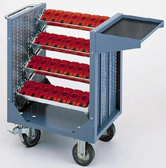 LISTA - 20 Tool Capacity, 50 Taper Size CNC Tool Cart - Exact Tooling