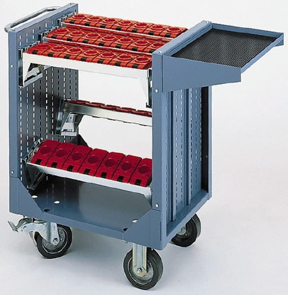 LISTA - 35 Tool Capacity, 40 Taper Size CNC Tool Cart - Exact Tooling