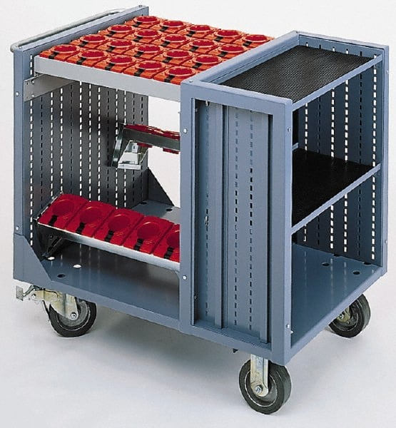 LISTA - 42 Tool Capacity, 40 Taper Size CNC Tool Cart - Exact Tooling