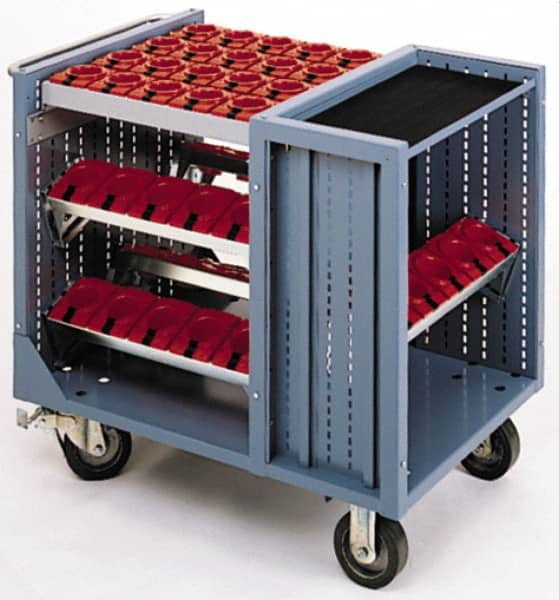 LISTA - 45 Tool Capacity, 50 Taper Size CNC Tool Cart - Exact Tooling
