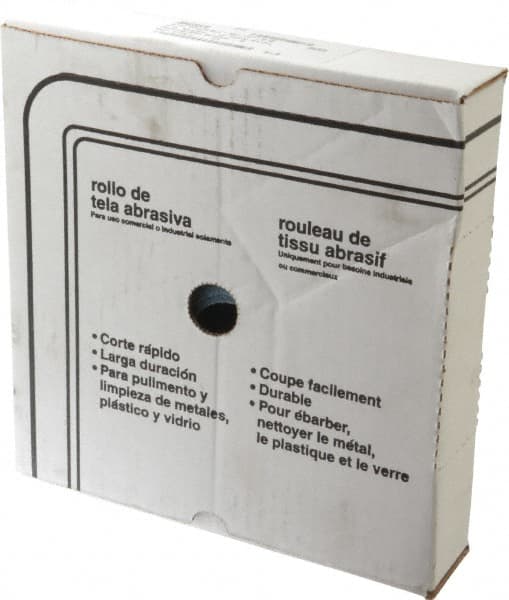 Value Collection - 1-1/2" x 50 Yd 150 Grit Aluminum Oxide Cloth Roll - Very Fine Grade, J Weighted Backing - Exact Tooling