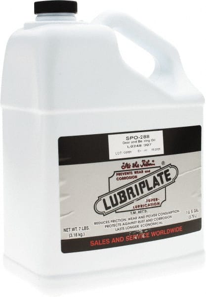 Lubriplate - 1 Gal Bottle, Mineral Gear Oil - 184 SUS Viscosity at 210°F, 3314 SUS Viscosity at 100°F, ISO 680 - Exact Tooling