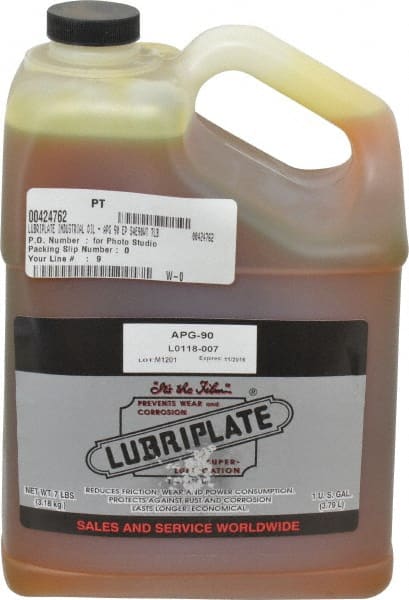 Lubriplate - 1 Gal Bottle, Mineral Gear Oil - 816 SUS Viscosity at 100°F, 86 SUS Viscosity at 210°F, ISO 150 - Exact Tooling