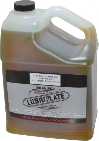 Lubriplate - 1 Gal Bottle, ISO 32, Air Tool Oil - 147 Viscosity (SUS) at 100°F, 44 Viscosity (SUS) at 210°F - Exact Tooling