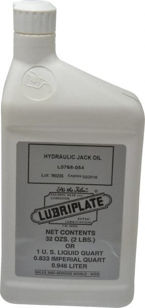 Lubriplate - 1 Qt Bottle Petroleum Oil Hydraulic Oil - SAE 10, ISO 32 - Exact Tooling