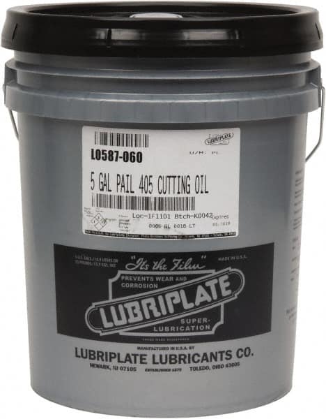 Lubriplate - Fiske 405, 5 Gal Pail Cutting Fluid - Straight Oil - Exact Tooling