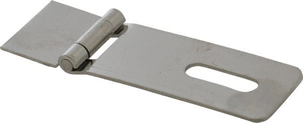 Made in USA - 1-1/2" Long x 4.54" Wide, Hasp - Stainless Steel - Exact Tooling