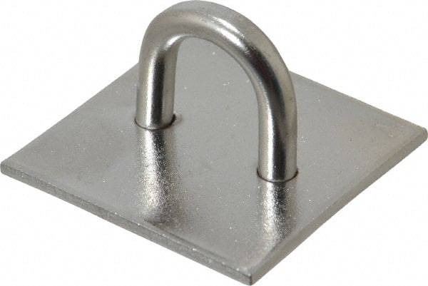 Value Collection - 0.813" High x 1.5" Wide x 1.5" Long Hasp Staple - 302/304 Stainless Steel, 0.075" Thick - Exact Tooling