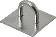 Value Collection - 0.813" High x 1.5" Wide x 1.5" Long Hasp Staple - 302/304 Stainless Steel, 0.075" Thick - Exact Tooling
