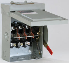 Eaton Cutler-Hammer - 200 Amp, 240 VAC, 3 Pole Nonfused Safety Switch - NEMA 1, 1 Phase, 15 hp at 240 VAC (Single Phase), 50 hp at 240 VAC (Triple Phase), 3PST Contact Form - Exact Tooling