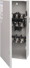 Eaton Cutler-Hammer - 100 Amp, 240 VAC, 3 Pole Fused Safety Switch - NEMA 1, 1 Phase, 7-1/2 to 15 hp at 240 VAC (Single Phase), 15 to 30 hp at 240 VAC (Triple Phase), 3PST Contact Form - Exact Tooling