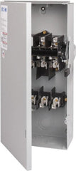Eaton Cutler-Hammer - 100 Amp, 240 VAC, 3 Pole Fused Safety Switch - NEMA 3R, 3 Phase, 7-1/2 to 15 hp at 240 VAC (Single Phase), 15 to 30 hp at 240 VAC (Triple Phase), 3PST Contact Form - Exact Tooling
