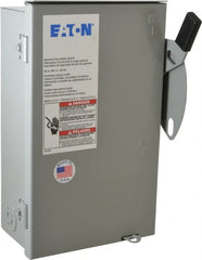 Eaton Cutler-Hammer - 30 Amp, 240 VAC, 3 Pole Nonfused Safety Switch - NEMA 3R, 3 Phase, 3 hp at 240 VAC (Single Phase), 7-1/2 hp at 240 (Triple Phase), 3PST Contact Form - Exact Tooling