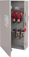Eaton Cutler-Hammer - 200 Amp, 250 VDC, 480-600 VAC, 3 Pole Fused Safety Switch - NEMA 1, 1 Phase, 50 hp at 480/600 VAC (Single Phase), 125 hp at 480 VAC, 150 hp at 600 VAC (Triple Phase), 3PST Contact Form - Exact Tooling