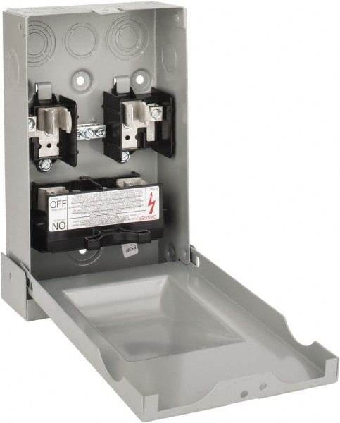 Eaton Cutler-Hammer - 3R NEMA Rated, 60 Amp, 10 hp, Fusible Air Conditioning Pullout Disconnect Switch - Exact Tooling