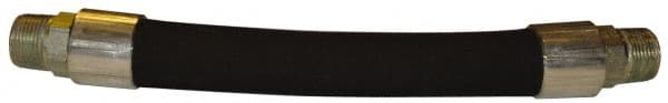 Made in USA - 1" ID x 1-1/2" OD, 5,000 psi Work Pressure Hydraulic Hose - 72" Long, 10-1/2" Long Coil, 12" Radius, Nitrile Rubber, -40°C to 121°C - Exact Tooling