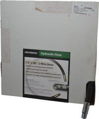 Made in USA - 1/2 Inch Inside x 55/64 Inch Outside Diameter, 4,000 psi Working Pressure, Hydraulic Hose - Exact Tooling