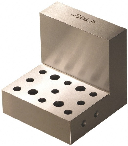 Suburban Tool - 4" Long x 4" Wide x 4" High, Compound, Series S0, Fine Pole, Sine Plate & Magnetic Chuck Combo - Angle Plate, Bolts, Handle, Locking Straps, Magnetic Chuck, Rails, Screws, Storage Case, T-Handle Hex Wrench, Vise & Washer - Exact Tooling