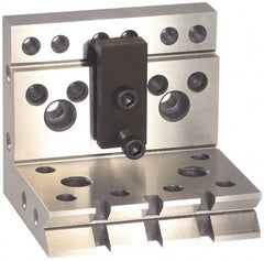 Suburban Tool - 6" Long x 6" Wide x 6" High, Compound, Series S1, Standard Pole, Sine Plate & Magnetic Chuck Combo - Angle Plate, Bolts, Handle, Locking Straps, Magnetic Chuck, Rails, Screws, Storage Case, T-Handle Hex Wrench, V-Block, Vise & Washer - Exact Tooling