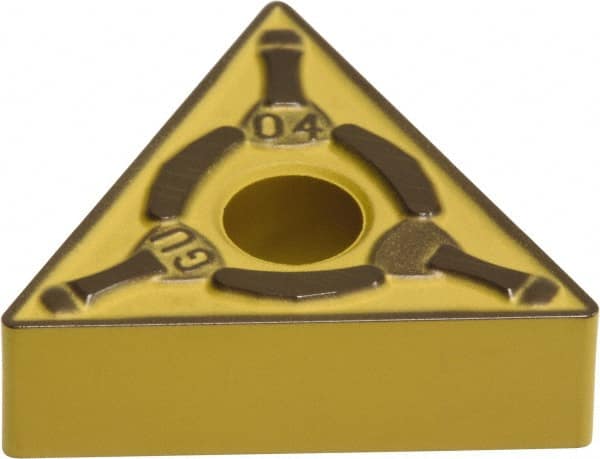 Sumitomo - TNMG333 EGU Grade AC810P Carbide Turning Insert - Al2O3 Finish, 60° Triangle, 3/8" Inscr Circle, 3/16" Thick, 3/64" Corner Radius - Exact Tooling