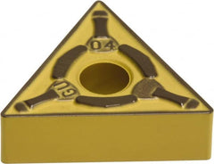 Sumitomo - TNMG333 EGU Grade AC810P Carbide Turning Insert - Al2O3 Finish, 60° Triangle, 3/8" Inscr Circle, 3/16" Thick, 3/64" Corner Radius - Exact Tooling