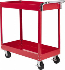 Sunex Tools - 350 Lb Capacity, 17" Wide x 34" Long x 33" High Service Cart - 2 Shelf, Steel - Exact Tooling