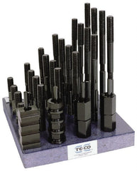 TE-CO - T-Nut & Stud Kits Stud Thread Sizes: 3/8-16 T-Slot Size (Inch): 9/16 - Exact Tooling